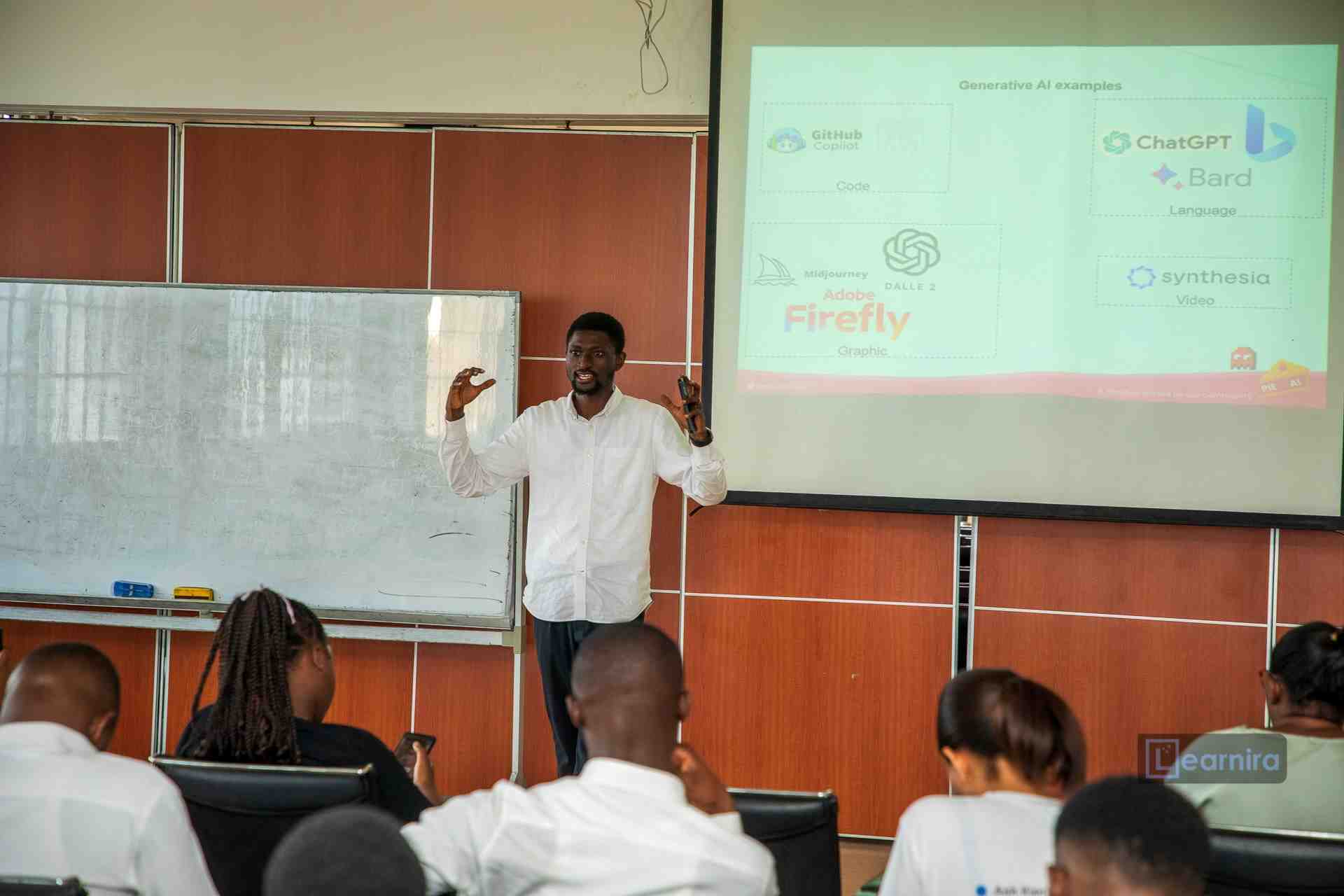 Speaking at education conference