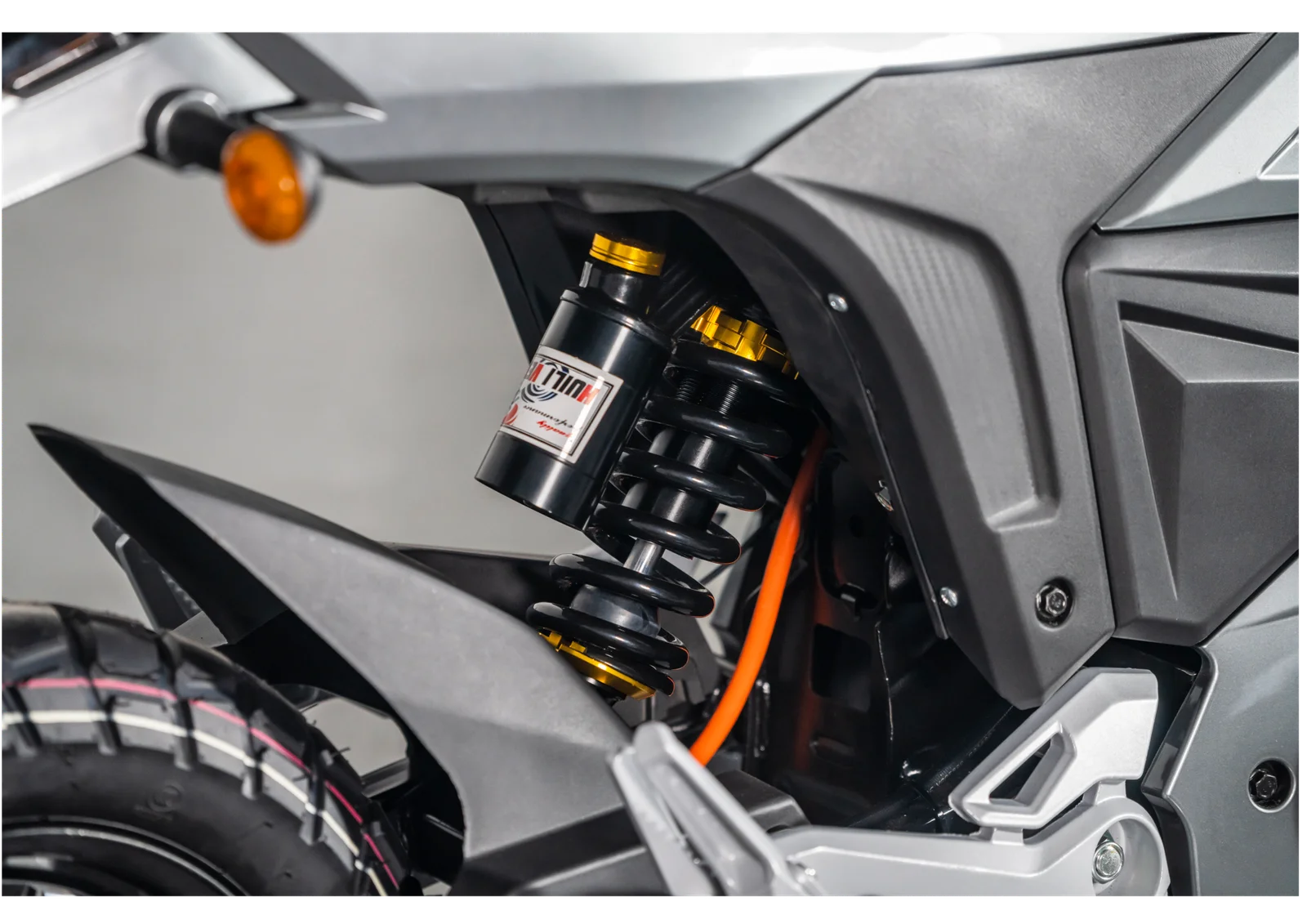 Close-up of the seat