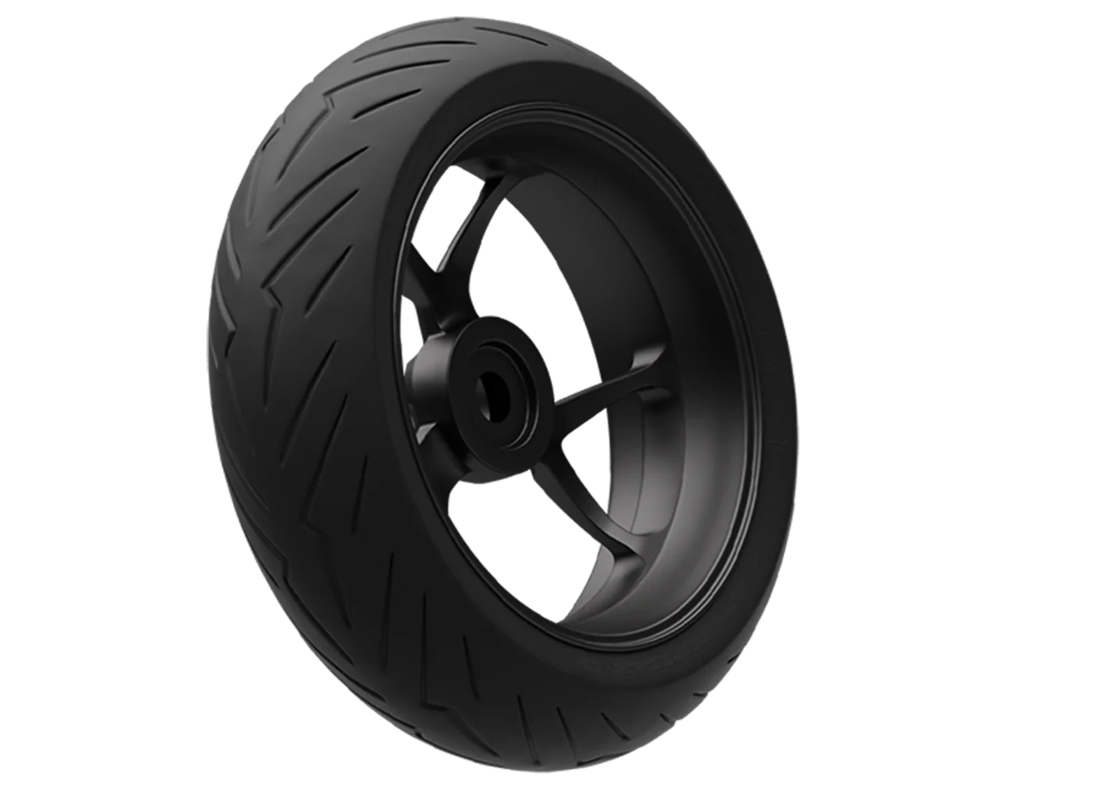 Close-up of the brake tire