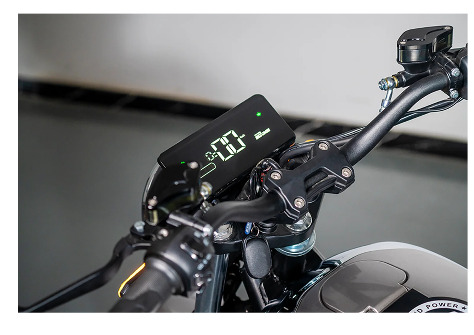 Close-up of the Monitor display